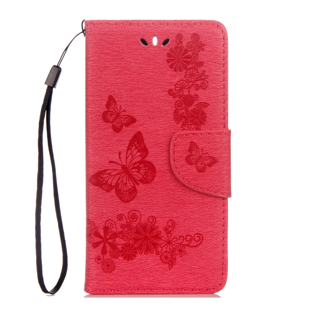 Y5(2017) Phone Cases For Fundas Huawei Y5 2017 Case For coque Huawei Y6 2017 Case Cover Butterfly Flip wallet Leather case capa