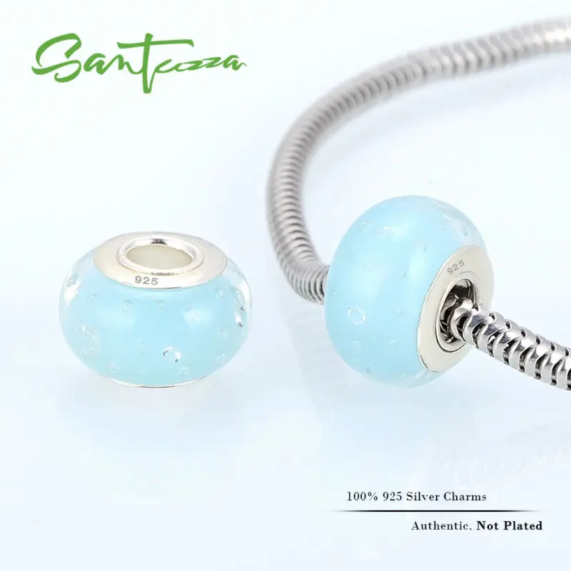 Murano Glass Beads Charm Fit for Bracelet Bangle DIY Making 100% Authentic 925 Sterling Silver Women Jewelry Pale Blue
Murano Glass Beads Charm Fit for Bracelet Bangle DIY Making 100% Authentic 925 Sterling Silver Women Jewelry Pale Blue