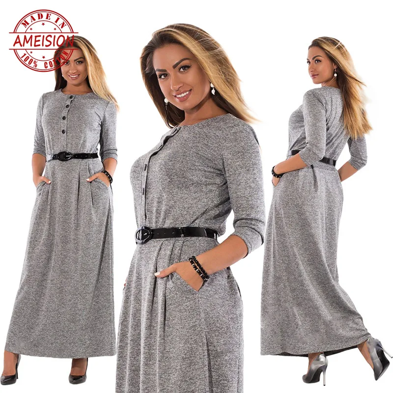 5XL 6XL Robe 2019 Autumn Winter Dress Big Size Elegant Long Sleeve Maxi Dress Women Office Work Dresses Plus Size Women Clothing
5XL 6XL Robe 2019 Autumn Winter Dress Big Size Elegant Long Sleeve Maxi Dress Women Office Work Dresses Plus Size Women Clothing