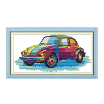 Joy Sunday Colorful Car Cross Stitch Patterns Aida Fabric 14ct 11ct Printed on Canvas for Embroidery Stitch DIY Needlework Sets
Joy Sunday Colorful Car Cross Stitch Patterns Aida Fabric 14ct 11ct Printed on Canvas for Embroidery Stitch DIY Needlework Sets