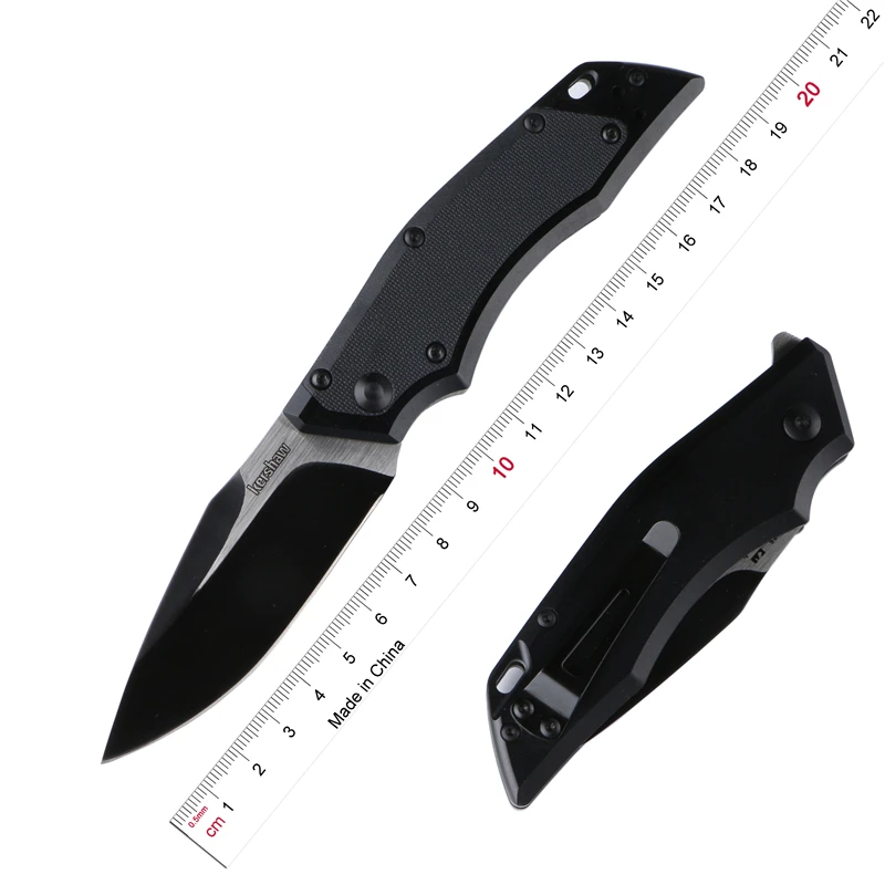 

TIGEND flipper folding knife #1905 8Cr13Mov blade nylon fiberglass + aluminum handle camping hunting fruit knife edc tools