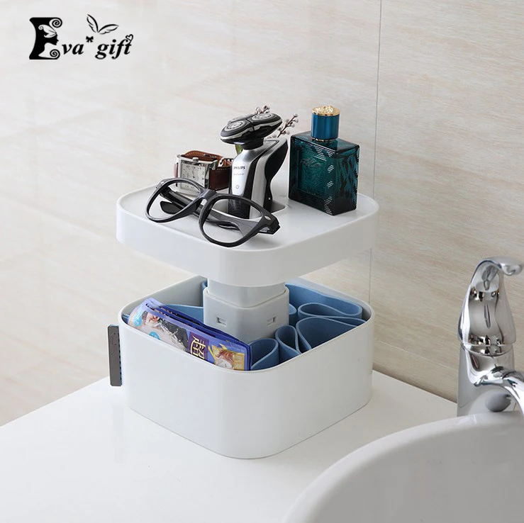 Image Innovative fashion multifunction box storage box finishing the desktop Men s shaving supplies Fragmented supplies storage box