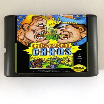 Top quality 16 bit Sega MD game Cartridge for Megadrive Genesis system --- General Chaos
Top quality 16 bit Sega MD game Cartridge for Megadrive Genesis system --- General Chaos