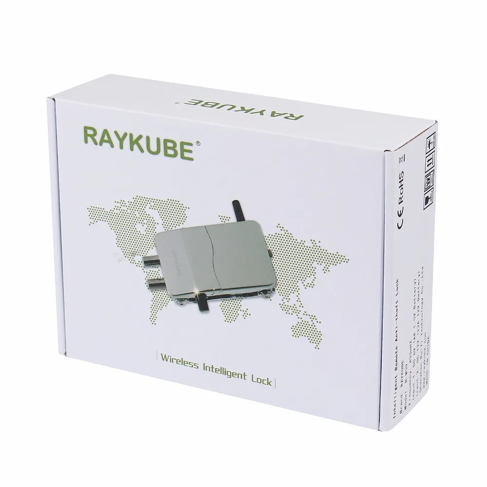 Беспроводной электронный замок RAYKUBE с пультом дистанционного управления