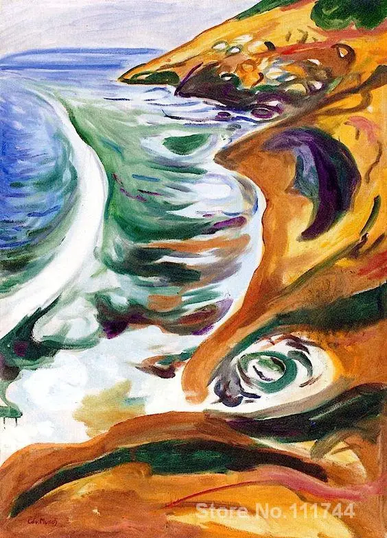 online art gallery Waves Breaking on the Rocks Edvard Munch paintings Hand painted High quality
online art gallery Waves Breaking on the Rocks Edvard Munch paintings Hand painted High quality