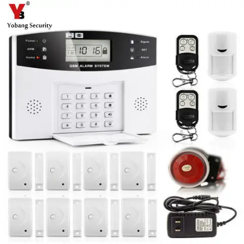 YoBang Security 30A GSM SMS Home Burglar Alarm System English Russian Spanish Ltalian Voice Wireless Alarm Kit +PIR Detector.
YoBang Security 30A GSM SMS Home Burglar Alarm System English Russian Spanish Ltalian Voice Wireless Alarm Kit +PIR Detector.