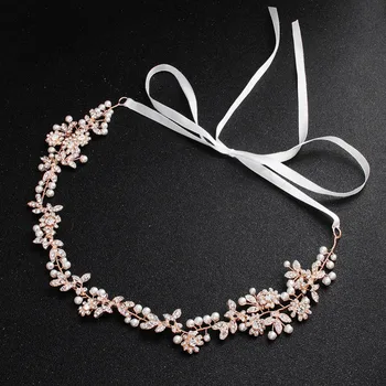 KMVEXO Rose Gold Crystal Brides Headband Wedding Hair Accessories 2019 Vintage Pearl Flower Tiaras Hairbands Bridal Hair Jewelry
KMVEXO Rose Gold Crystal Brides Headband Wedding Hair Accessories 2019 Vintage Pearl Flower Tiaras Hairbands Bridal Hair Jewelry