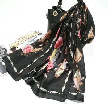 Phertiful Silk Scarf Print Fish Wrap Scarves Foulard Shawl Hijab Luxury Brand Bufandas Cape Head Scarves Oversize Beach Towel74
Phertiful Silk Scarf Print Fish Wrap Scarves Foulard Shawl Hijab Luxury Brand Bufandas Cape Head Scarves Oversize Beach Towel74