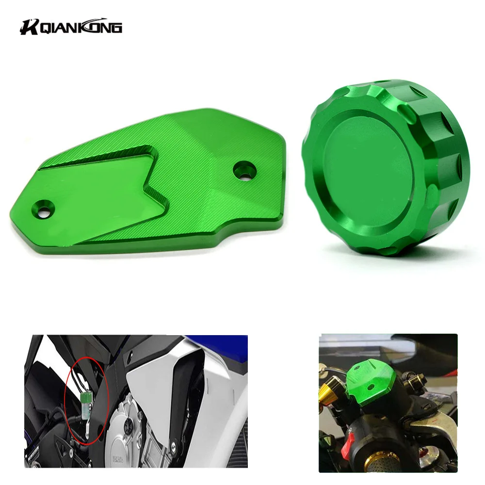 R QIANKONG New Aluminum High quality for Kawasaki Z900 Z650 Motor Front Fluid Reservoir Cap Cover and Cylinder Reservoir Cover
R QIANKONG New Aluminum High quality for Kawasaki Z900 Z650 Motor Front Fluid Reservoir Cap Cover and Cylinder Reservoir Cover