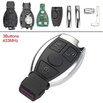 ABS 433MHz 3 Buttons Keyless Uncut Flip Car Remote Key Fob With Battery for Mercedes Benz year 2000+ NEC&BGA Control
ABS 433MHz 3 Buttons Keyless Uncut Flip Car Remote Key Fob With Battery for Mercedes Benz year 2000+ NEC&BGA Control