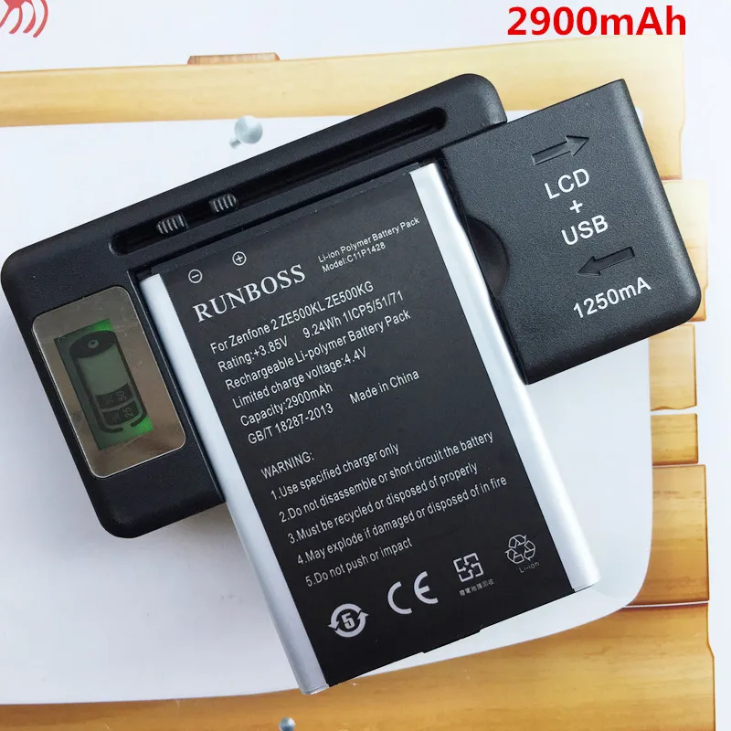 2PCS 2900mAh C11P1428 Battery For Asus Zenfone 2 Zenfone2 Laser ZE500KL ZE500KG Batteries + 1PCS LCD Wall Charger
2PCS 2900mAh C11P1428 Battery For Asus Zenfone 2 Zenfone2 Laser ZE500KL ZE500KG Batteries + 1PCS LCD Wall Charger