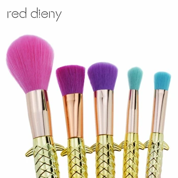 Fish Tail Makeup Brushes Tools Set 5Pcs Mermaid Nylon Hair Colorful Blush Foundation Eyeliner Contour Eyeshadow Cosmetic Brushes
Fish Tail Makeup Brushes Tools Set 5Pcs Mermaid Nylon Hair Colorful Blush Foundation Eyeliner Contour Eyeshadow Cosmetic Brushes