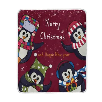 Christmas New Year Cute Penguin Blanket Soft Warm Cozy Bed Couch Lightweight Polyester Blanket Throw
Christmas New Year Cute Penguin Blanket Soft Warm Cozy Bed Couch Lightweight Polyester Blanket Throw