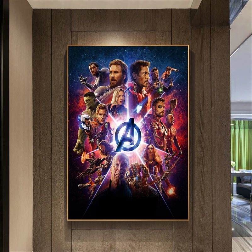 Wall Art Canvas Print Movie Poster Infinity War Robert Marvels Avengers Thanos Painting Pictures Decoration Home Decor
Wall Art Canvas Print Movie Poster Infinity War Robert Marvels Avengers Thanos Painting Pictures Decoration Home Decor