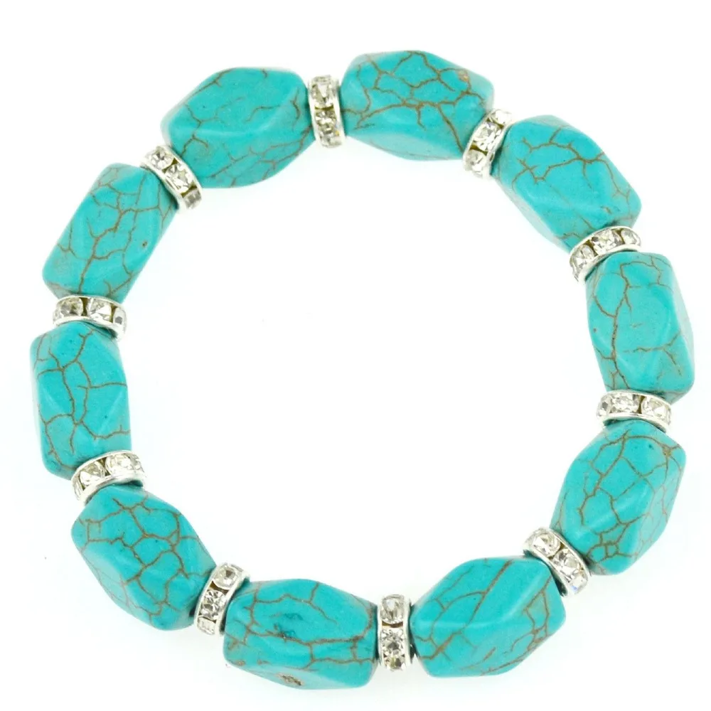 1431 3pc Turquoise Beads String Crystal Bangle Tibetan Silver Color Summer Bracelet Woman
1431 3pc Turquoise Beads String Crystal Bangle Tibetan Silver Color Summer Bracelet Woman