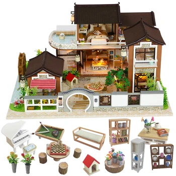 Cutebee Doll House Furniture Miniature Dollhouse DIY Miniature House Room Box Theatre Toys for Children stickers DIY Dollhouse L
Cutebee Doll House Furniture Miniature Dollhouse DIY Miniature House Room Box Theatre Toys for Children stickers DIY Dollhouse L
