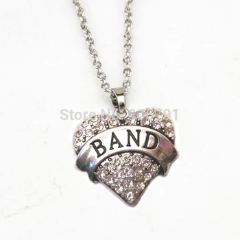 Hot Sale 50pcs a lot rhodium plated BAND crystal heart pendant necklace(A1113)
Hot Sale 50pcs a lot rhodium plated BAND crystal heart pendant necklace(A1113)