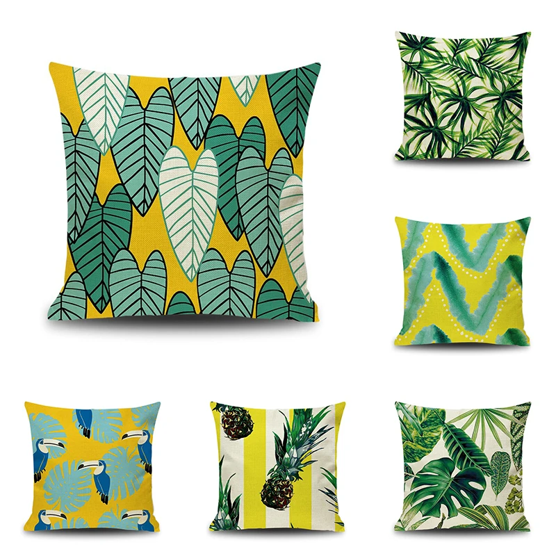 Tropical banana Leaves Cushion Cover Palm Leaf Pillow Cases Linen Car Decorative Pillowcase Large floor Sofa Home Throw Pillows
Tropical banana Leaves Cushion Cover Palm Leaf Pillow Cases Linen Car Decorative Pillowcase Large floor Sofa Home Throw Pillows