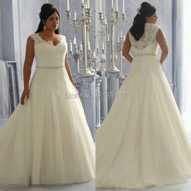 Fancy Sexy See Through Beading Lace Organza White Ivory A-Line Plus Size Wedding Dresses New Arrival
Fancy Sexy See Through Beading Lace Organza White Ivory A-Line Plus Size Wedding Dresses New Arrival
