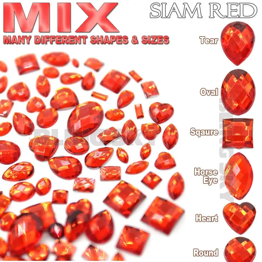 220Pcs/lot Mix Shapes Sizes Siam Red Rhinestone Fancy Acrylic for DIY Nail Art Costume lNon Hotfix Flatback Crystal square heart
220Pcs/lot Mix Shapes Sizes Siam Red Rhinestone Fancy Acrylic for DIY Nail Art Costume lNon Hotfix Flatback Crystal square heart