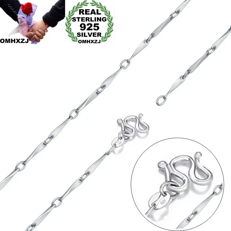OMHXZJ Wholesale Personality Fashion Unisex Party Wedding Gift Silver 1MM Twisted Chain 925 Sterling Silver Chain Necklace NC174
OMHXZJ Wholesale Personality Fashion Unisex Party Wedding Gift Silver 1MM Twisted Chain 925 Sterling Silver Chain Necklace NC174