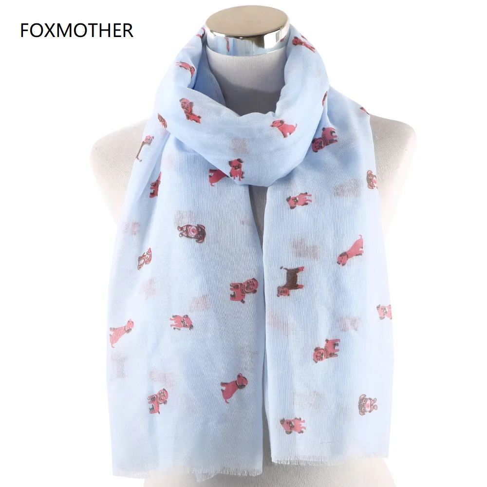 FOXMOTHER Dog Pattern Scarf Lightweight Sky Blue White Pink Color Dog Print Scarves for Dog Lover Mom Women Shawls Foulard
FOXMOTHER Dog Pattern Scarf Lightweight Sky Blue White Pink Color Dog Print Scarves for Dog Lover Mom Women Shawls Foulard