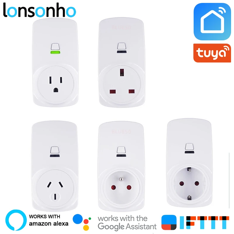 Lonsonho Smart Plug Wifi Socket EU FR Uk US AU Outlet 10A 16A Tuya Smart Life App Works Alexa IFTTT Google Home Wireless Control
Lonsonho Smart Plug Wifi Socket EU FR Uk US AU Outlet 10A 16A Tuya Smart Life App Works Alexa IFTTT Google Home Wireless Control