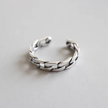 100% Authentic S925 Sterling Silver Fine Jewelry Open Holow Geometric Locker Chain Band Wider Ring J101
100% Authentic S925 Sterling Silver Fine Jewelry Open Holow Geometric Locker Chain Band Wider Ring J101