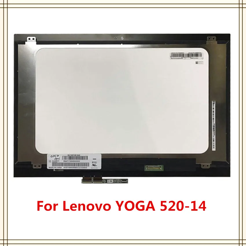 14.0" LCD Screen Touch Digitizer Assembly P/N 5D10M42869 for Lenovo Yoga 520 14 with touch board 1366*768 or 1920*1080
14.0" LCD Screen Touch Digitizer Assembly P/N 5D10M42869 for Lenovo Yoga 520 14 with touch board 1366*768 or 1920*1080