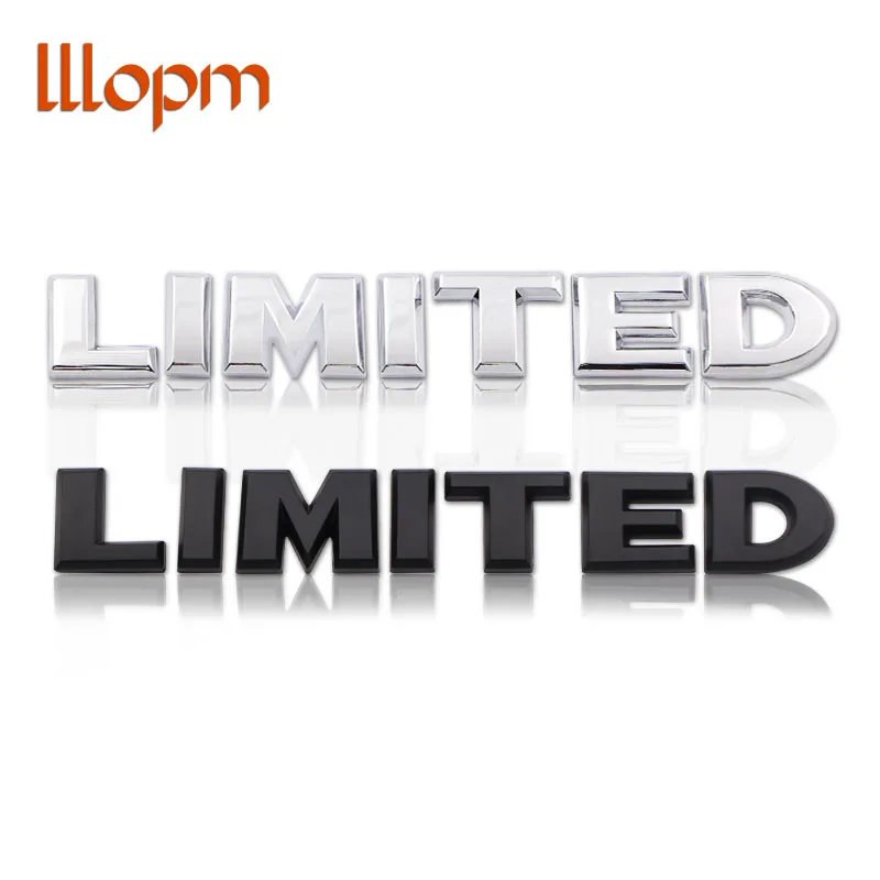 3D Chrome car Stickers LIMITED logo Tail Emblem Badge Decals Car Body Sticker for Jeep Grand Cherokee Wrangler Ford Car Styling
3D Chrome car Stickers LIMITED logo Tail Emblem Badge Decals Car Body Sticker for Jeep Grand Cherokee Wrangler Ford Car Styling