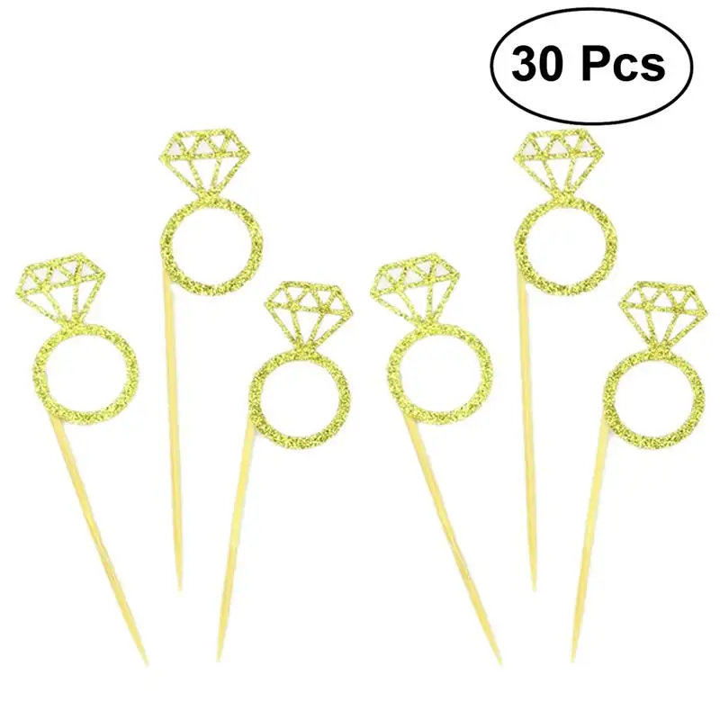 30pcs Wedding Decorations Wedding Cupcake Toppers Glitter Diamond Ring Design For Weddings Bridal Showers Party Supplies
30pcs Wedding Decorations Wedding Cupcake Toppers Glitter Diamond Ring Design For Weddings Bridal Showers Party Supplies