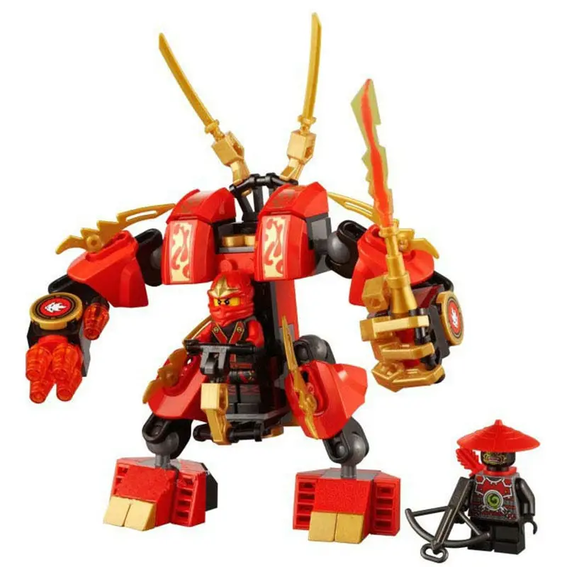 105pcs Ninja Kais Fire Mech Kay Flame Mecha Samurai Golden Robot 9790 Model Building Blocks Kids Toy Bricks Compatible With lego
105pcs Ninja Kais Fire Mech Kay Flame Mecha Samurai Golden Robot 9790 Model Building Blocks Kids Toy Bricks Compatible With lego
