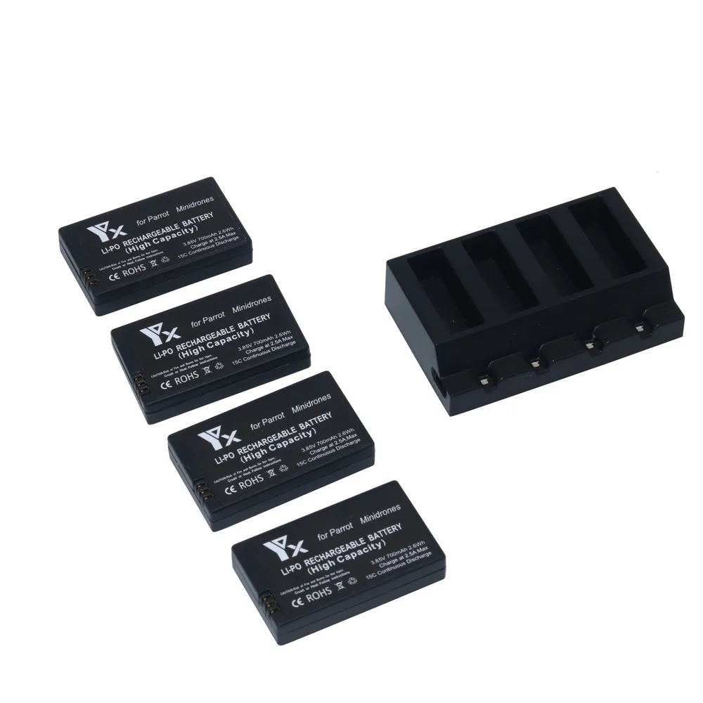 4x 700mah Battery For Parrot Mambo Mini Drones Jumping Rolling Spider + Charger Transmitter Brushless Motor Lipo Battery
4x 700mah Battery For Parrot Mambo Mini Drones Jumping Rolling Spider + Charger Transmitter Brushless Motor Lipo Battery
