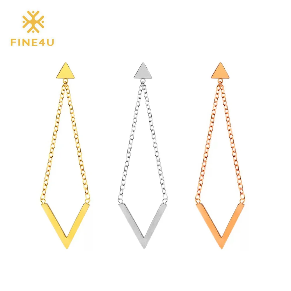 2018 New FINE4U E044 Simple Geometric Dangle Drop Earrings For Women Gold Silver Long Drop Earrings Brincos Statement Jewelry
2018 New FINE4U E044 Simple Geometric Dangle Drop Earrings For Women Gold Silver Long Drop Earrings Brincos Statement Jewelry