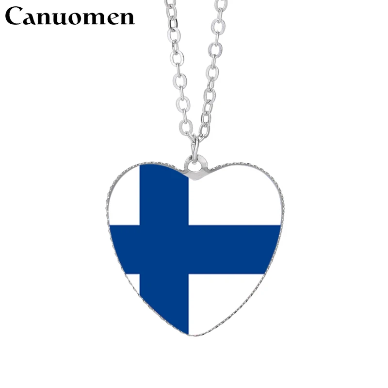Canuomen Finland Flag Pendant Necklaces 25mm Heart Glass Cabochon Sweden Vanuatu Flags Ethnic Handmade Women Charm Jewelry Gifts
Canuomen Finland Flag Pendant Necklaces 25mm Heart Glass Cabochon Sweden Vanuatu Flags Ethnic Handmade Women Charm Jewelry Gifts