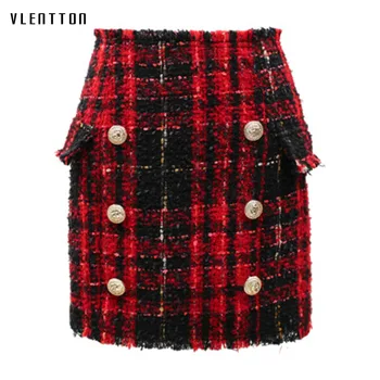 2018 Spring Korean version Skirt Lion Head Metal Buckle Edge Weave Woolen Tweed skirts womens
2018 Spring Korean version Skirt Lion Head Metal Buckle Edge Weave Woolen Tweed skirts womens
