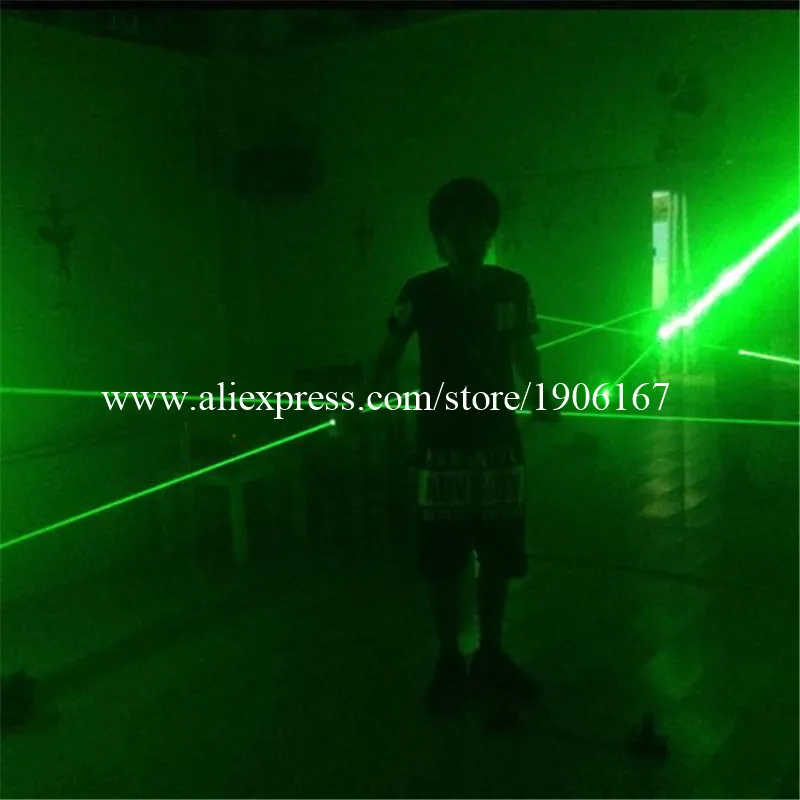 

Wholesale 2 Pairs Laserman Show Pointers Projector Stage Laser Show Dance DJ Club Bar Party Supplies Green Laser Man Hand Laser