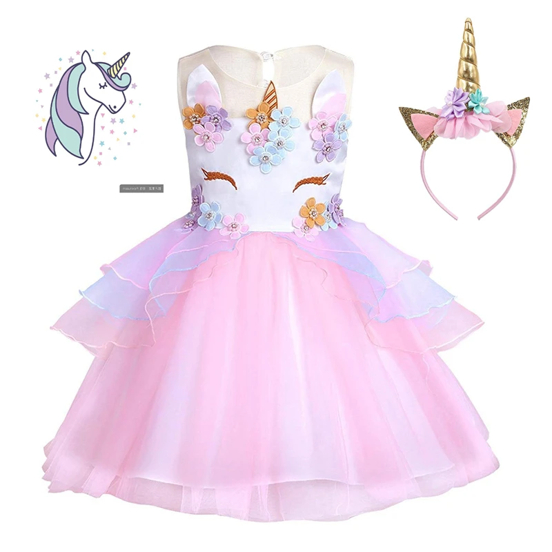 Pearl Diary Kids Unicorn Party Tutu Dress Girls Embroidery Flower Ball Gown Baby Girl Princess Dresses for Party With Headbands
Pearl Diary Kids Unicorn Party Tutu Dress Girls Embroidery Flower Ball Gown Baby Girl Princess Dresses for Party With Headbands