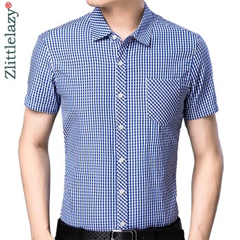 2019 brand casual pocket summer plaid short sleeve slim fit men shirt streetwear social dress shirts mens fashions jersey 32507
2019 brand casual pocket summer plaid short sleeve slim fit men shirt streetwear social dress shirts mens fashions jersey 32507