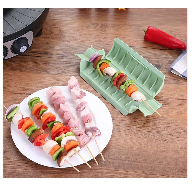 BBQ Kebab Maker Double / Single Row 1 Pcs Meat Skewer Machine Quick Skewer Easy BBQ Tools New Outdoor Kitchen Accessories
BBQ Kebab Maker Double / Single Row 1 Pcs Meat Skewer Machine Quick Skewer Easy BBQ Tools New Outdoor Kitchen Accessories