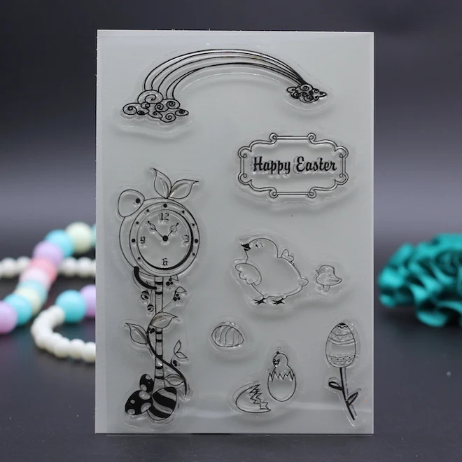 10x15cm clear stamp happy easten egg clock rainbow embossing folder for DIY scrapbook envelop album frame decoration template
10x15cm clear stamp happy easten egg clock rainbow embossing folder for DIY scrapbook envelop album frame decoration template
