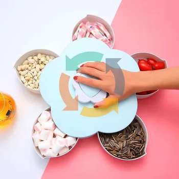 Creative Petal Shape Bloom Rotating Snack Box Multi-functional Flower Design Candy Food Storage Box Jewelry Organizer 12L
Creative Petal Shape Bloom Rotating Snack Box Multi-functional Flower Design Candy Food Storage Box Jewelry Organizer 12L
