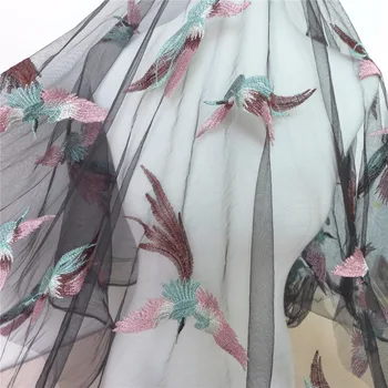1 Yard 125CM New Arrival 2019 Black Tulle Mesh Embroidered Net Fabric Bird Print African Dress Material Sewing Accessories
1 Yard 125CM New Arrival 2019 Black Tulle Mesh Embroidered Net Fabric Bird Print African Dress Material Sewing Accessories