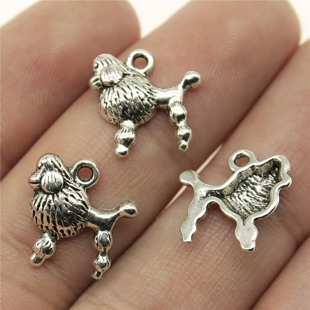 WYSIWYG 20pcs 14x14mm Dog Poodle Puppy Charm Pendants For Jewelry Making Antique Silver Poodle Puppy Pendants Charm Dog
WYSIWYG 20pcs 14x14mm Dog Poodle Puppy Charm Pendants For Jewelry Making Antique Silver Poodle Puppy Pendants Charm Dog