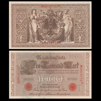 Germany,1000 Mark, 1910, P-44b, Big Size, Europe, UNC, Collection, Gift, Genuine Original Paper Notes
Germany,1000 Mark, 1910, P-44b, Big Size, Europe, UNC, Collection, Gift, Genuine Original Paper Notes