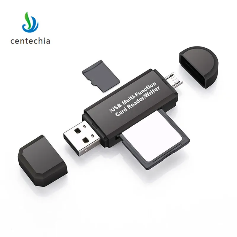 Считыватель смарт-карт Centechia 4 в 1 для android картридер otg USB 2 0 Micro (тип B) слот SD/MMC SD/TF |