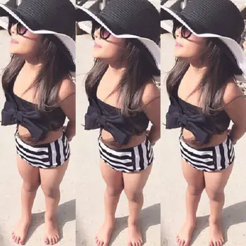 2018 Hot Fashion Kids Baby Girls Striped Bikini Suit Costume Bowknot Strap Tops Triangle Stripe Pants Swimwear Swimsuit
2018 Hot Fashion Kids Baby Girls Striped Bikini Suit Costume Bowknot Strap Tops Triangle Stripe Pants Swimwear Swimsuit