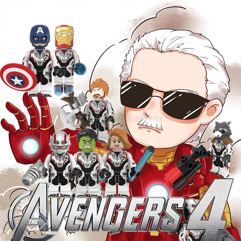 LEGOing Avengers Endgame Iron Man Thanos Hulk Thor Nebula Black Widow Stan Lee Blocks Toys Captain Marvel Legoings Movie Figures
LEGOing Avengers Endgame Iron Man Thanos Hulk Thor Nebula Black Widow Stan Lee Blocks Toys Captain Marvel Legoings Movie Figures