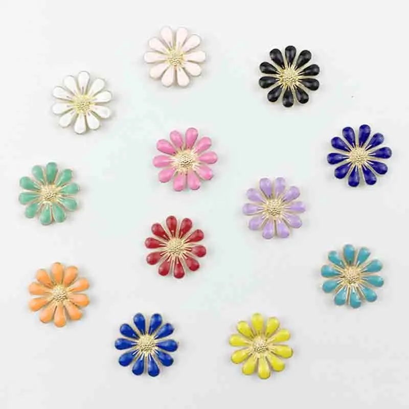 10 PCs Daisies DIY Metal Button Pendant Buckle Sun Flower for Garment Shirts Handmade Material Alloy Accessories
10 PCs Daisies DIY Metal Button Pendant Buckle Sun Flower for Garment Shirts Handmade Material Alloy Accessories
