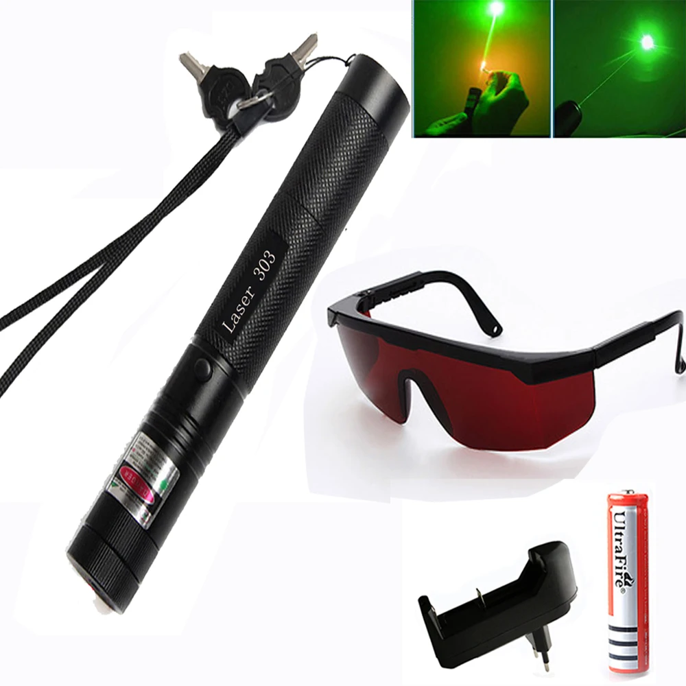 303 5mw 532nm Tactical High Power Green Laser Pointer Adjustable Focus Burning match laser Pen +18650 Battery+Charger
303 5mw 532nm Tactical High Power Green Laser Pointer Adjustable Focus Burning match laser Pen +18650 Battery+Charger